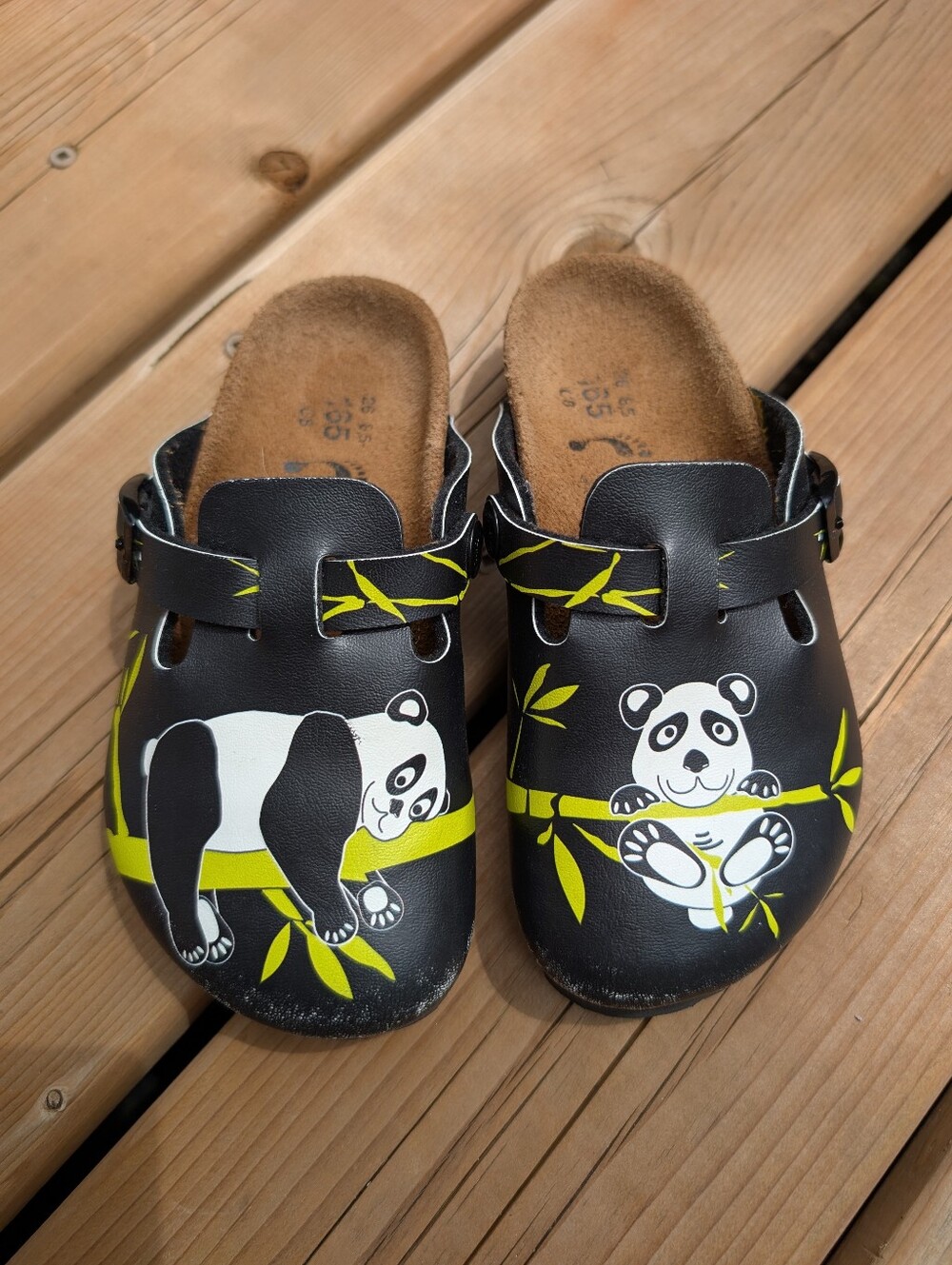 Birkenstock Kids Birki's Clogs Panda 8.5